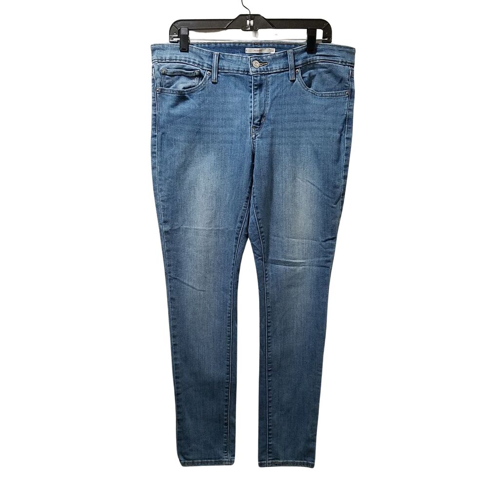 Levis 711 Skinny Jeans Women’s 32 (35x29) Blue Stretch Denim